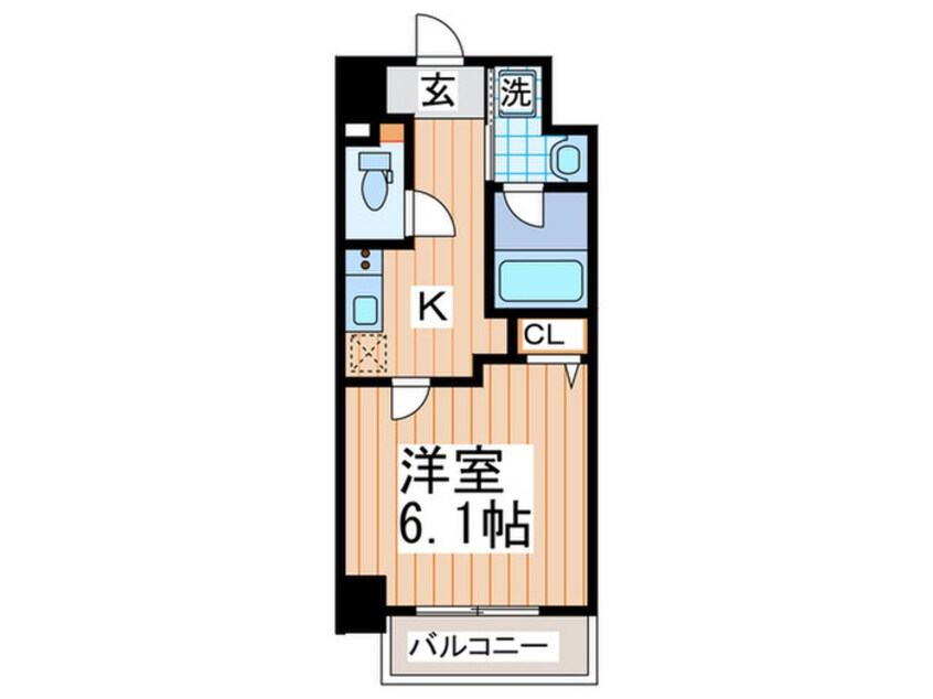 間取図 ｸﾞﾚｲｽﾚｼﾞﾃﾞﾝｽ大阪WEST(906)