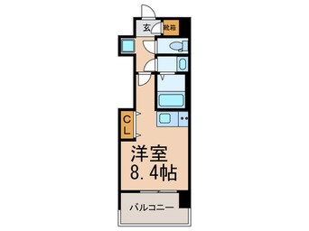 間取図 Front-Field天王寺