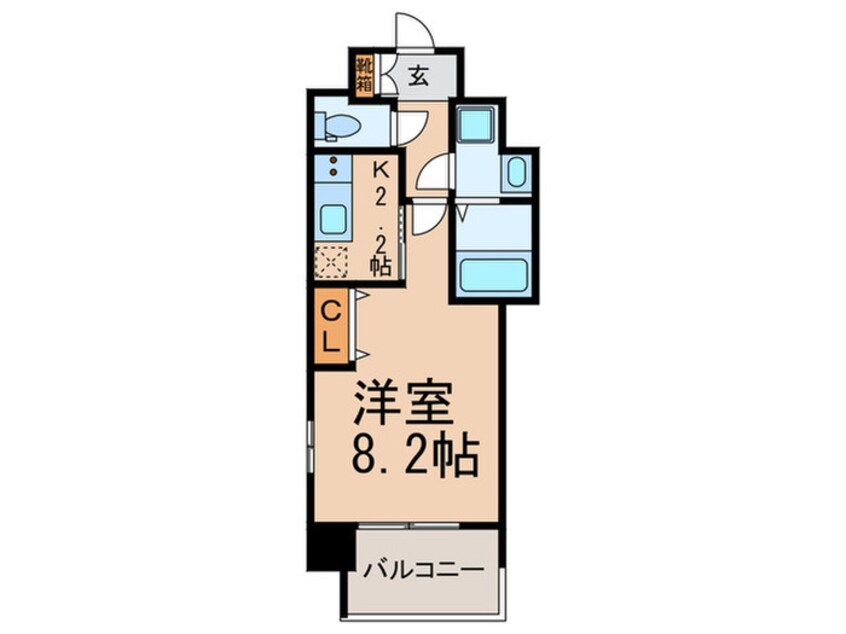 間取図 Front-Field天王寺