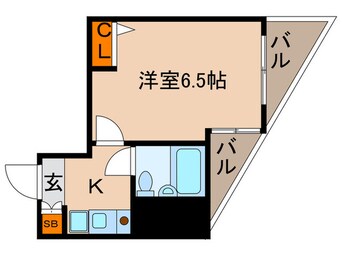 間取図 エスリ－ド京都駅前(406)