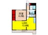 矢野マンション 1LDKの間取り