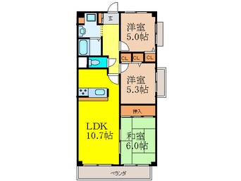 間取図 サワン東太田