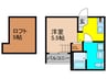 CLOUD鳳 1Rの間取り