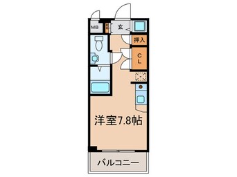 間取図 エスリ－ド御堂筋梅田(409)