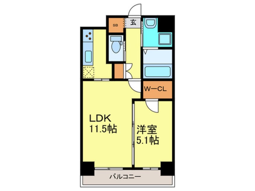 間取図 Allie鴻池元町