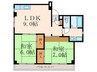金田関根マンション 2LDKの間取り