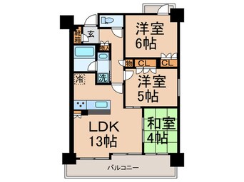 間取図 グラン・リソシエ京都四条(603)