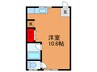 東北第４マンション 1Rの間取り
