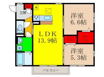 間取図 レセンテ南茨木