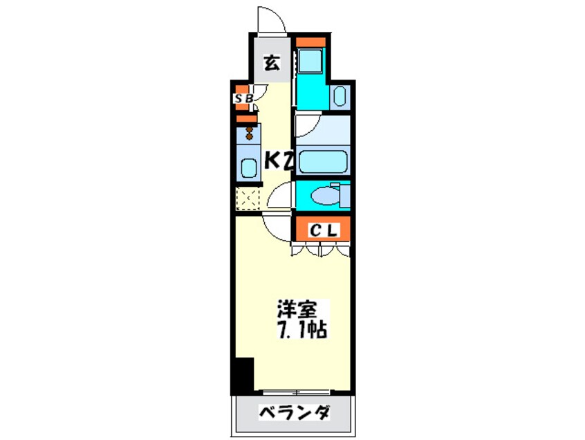 間取図 アーバネックス四ツ橋