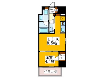 間取図 アーバネックス四ツ橋