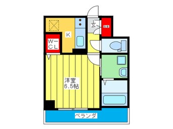 間取図 ﾗﾗﾌﾟﾚｲｽ　ｻﾞ・京橋ｽﾃﾗ(510)