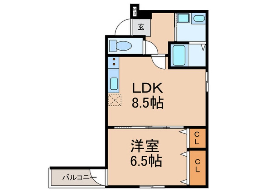 間取図 フジパレス千里山