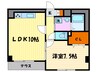 アルディエンテY＆J 1LDKの間取り