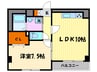 アルディエンテY＆J 1LDKの間取り