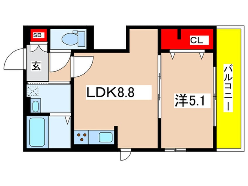 間取図 LuSole嵐山