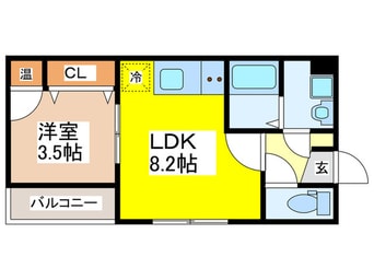 間取図 D porta Luchta