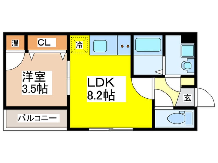 間取図 D porta Luchta