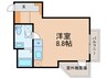 コスモSt.河原町（1113) 1Rの間取り