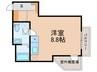 コスモSt.河原町（1113) 1Rの間取り