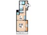 パスサイド２１ 1Kの間取り