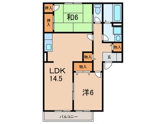 間取図 フォ－ゲル北ノ口　南棟