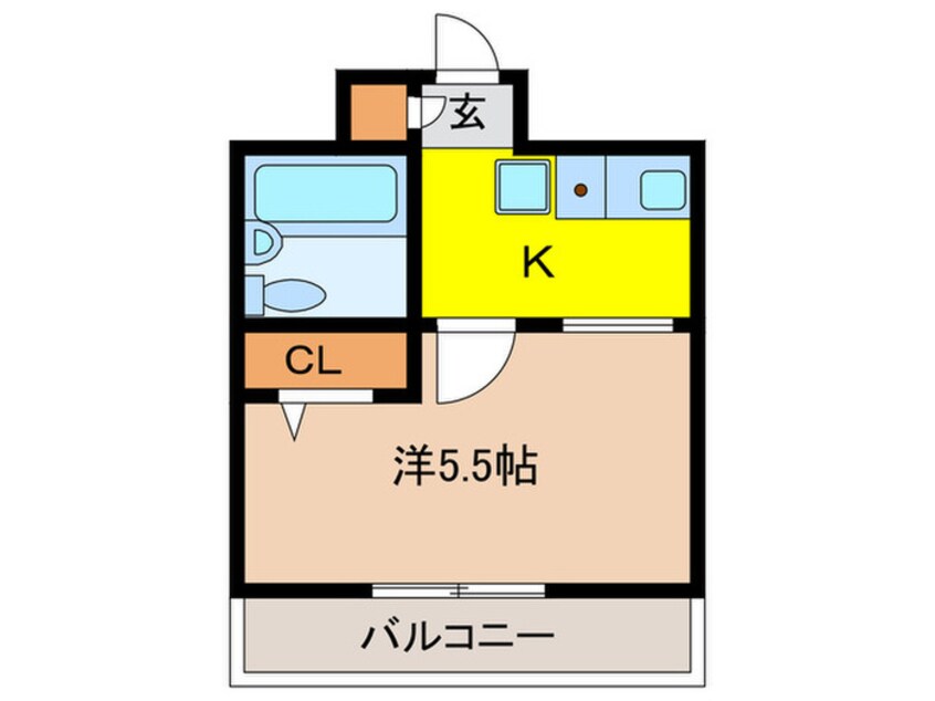 間取図 ヴェルデ刀根山 1