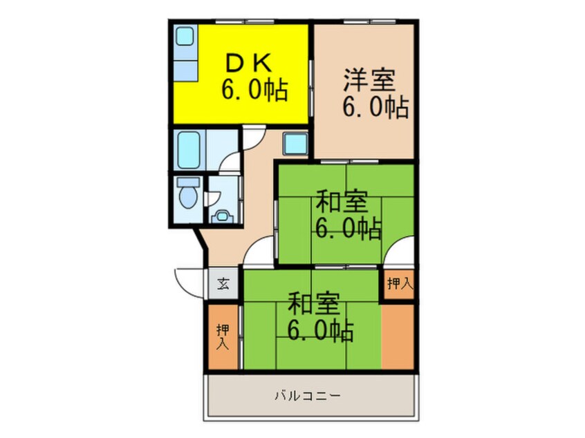 間取図 リバーハイツⅠ