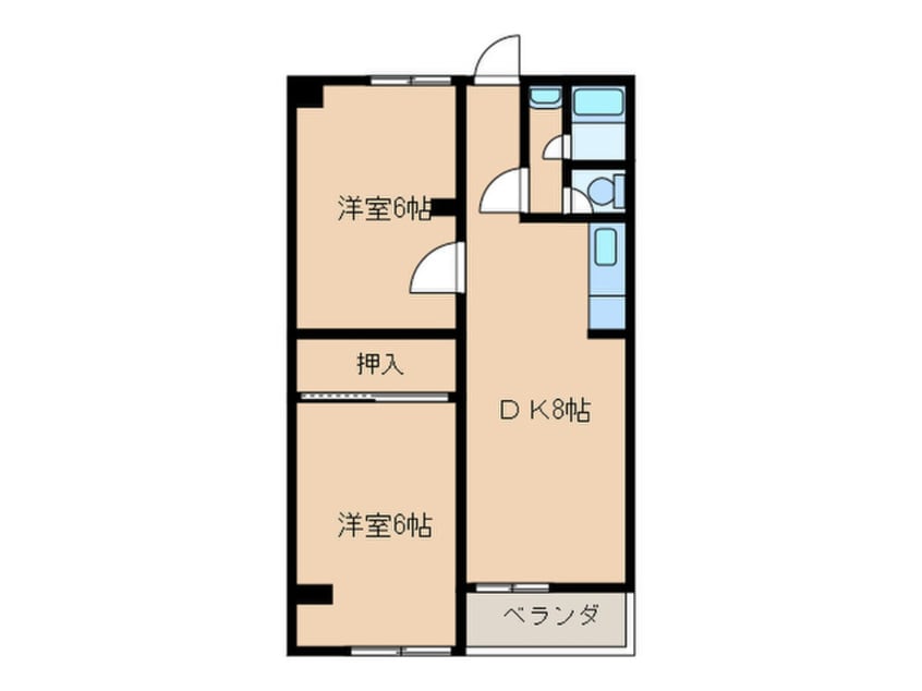 間取図 グロ－リ－ハイツ東成
