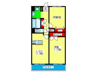 間取図 ヴェルデュール・カー