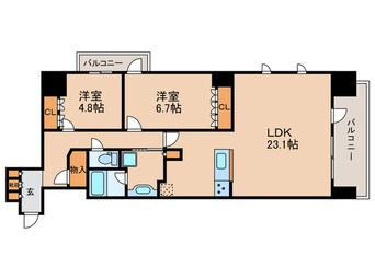 間取図 ジオ大津　京町（1510）