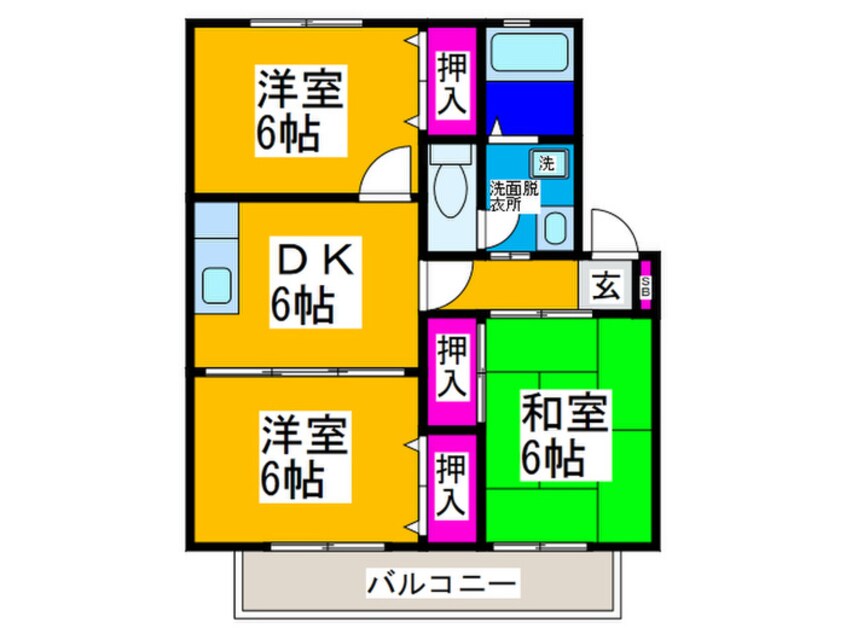 間取図 ソシア池尻橋