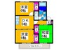 ソシア池尻橋 3DKの間取り