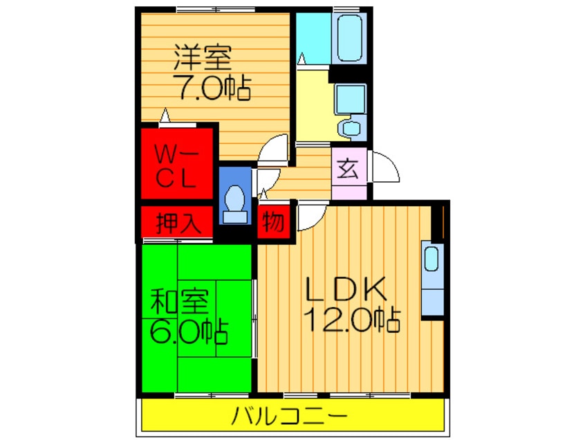 間取図 Bell　de　Casa枚方公園Ⅰ番館