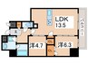 Maison de Azure 2LDKの間取り