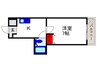 メゾン豊中パート１６ 1Kの間取り