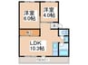 シティハイツ岸和田 2LDKの間取り