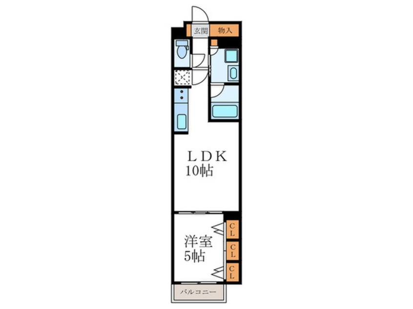 間取図 ｻﾞ･京都ﾚｼﾞﾃﾞﾝｽ四条河原町(1117)