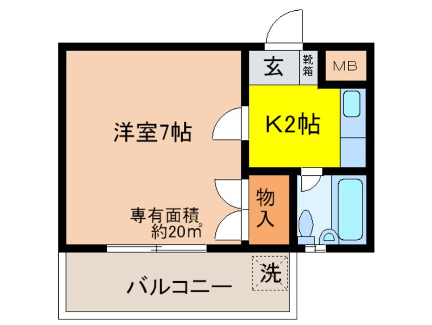 間取図 エ－ルコ－ポ