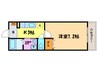カ－サ・セレノ 1Kの間取り
