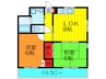 エクセレント木村 2LDKの間取り