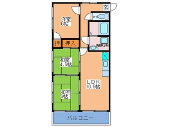 間取図 リヴィエール姫島