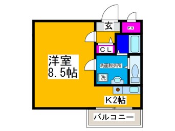 間取図 ウェルバ－ト瓜破