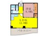 メゾンリ－フ 1LDKの間取り