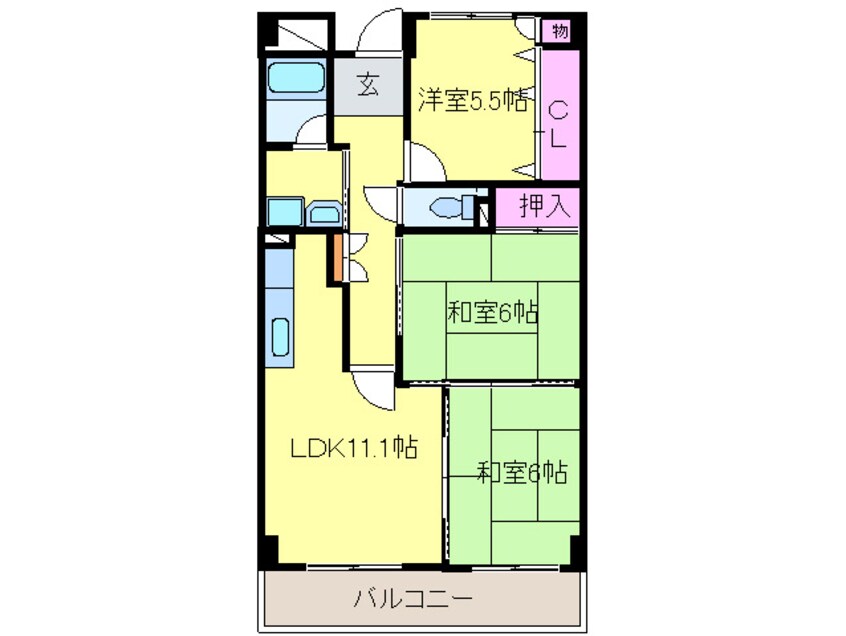 間取図 デセンシア寺西