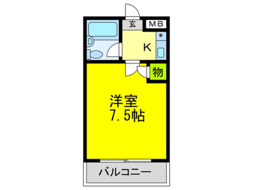 間取図 コーポ川内Ⅱ