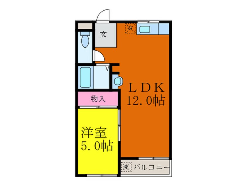 間取図 摂津第６マンション