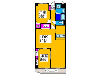 間取図 サンハイムなかもず