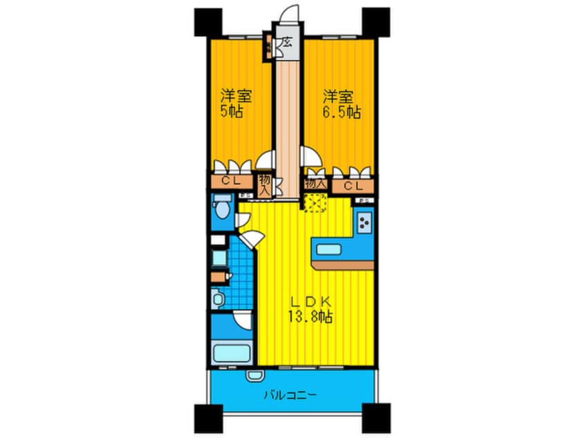 間取図 リーザス大阪（414）