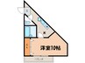 御室ガ－デンハイツ 1Kの間取り